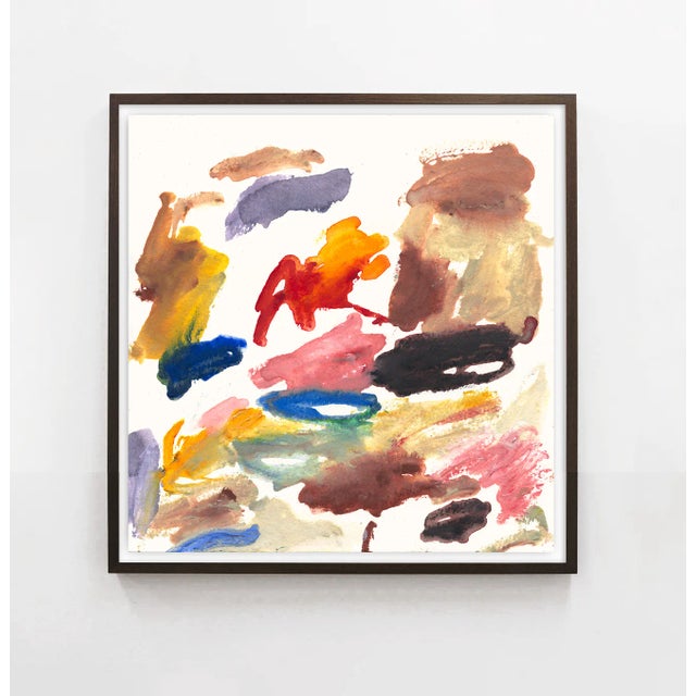 Mark Frohman "Wilderness" Abstract Print on Watercolor Paper by M. Frohman - 40" X 40" For Sale - Image 4 of 4