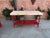 Brick Red Vintage Butchers Block Table Kitchen Island 1950s For Sale - Image 8 of 9