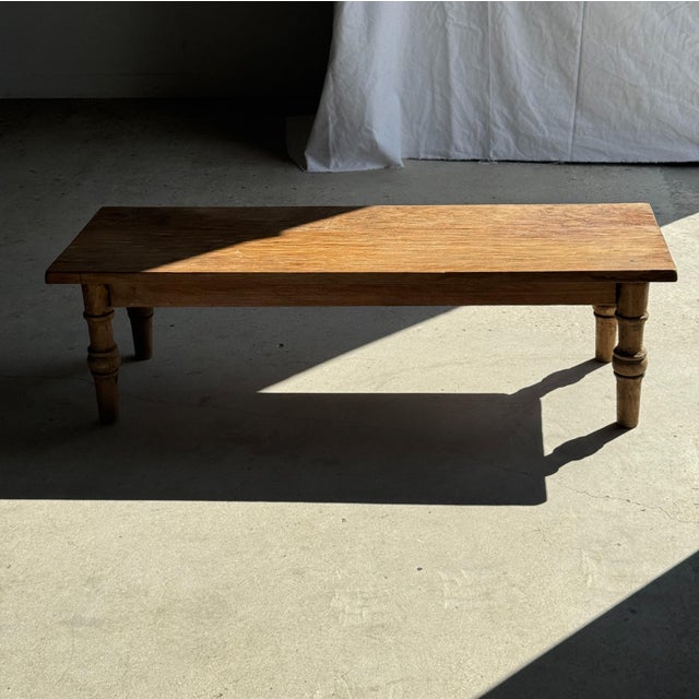 Tan Vintage Coffee Table in Indonesian Brown Teak, 1980s For Sale - Image 8 of 18