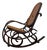 Rocking Chair in Beech and Vienna Straw, 1960s For Sale