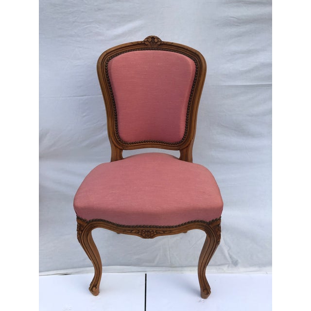 These 2 French Louis XV country vintage chairs made of fruit wood are in excellent condition. I would suggest you update...