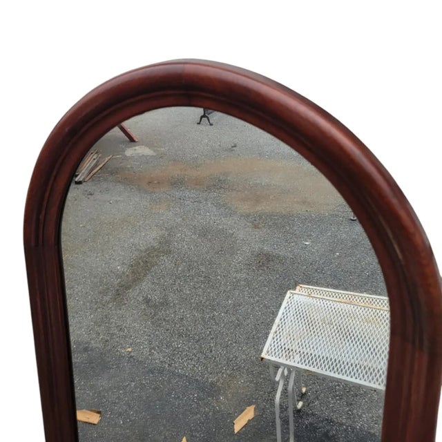 Brown Share 19th Century American Victorian Mirror Solid Walnut Frame Antique Wall Decor For Sale - Image 8 of 11