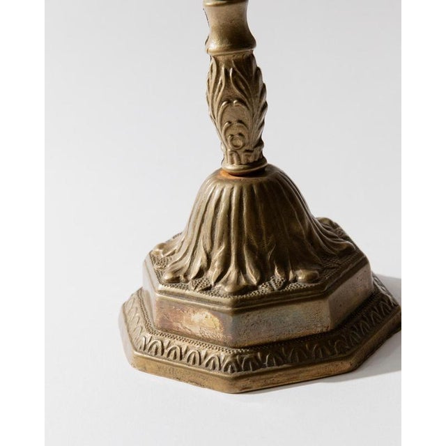 Vintage Brass Candleholder, 1950s For Sale - Image 10 of 11