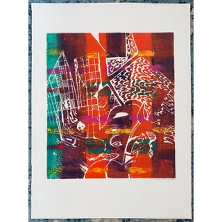 Amaranth Ehrenhalt, Color Embossed Lithograph Print New York Abstract Expressionist Woman Artist For Sale