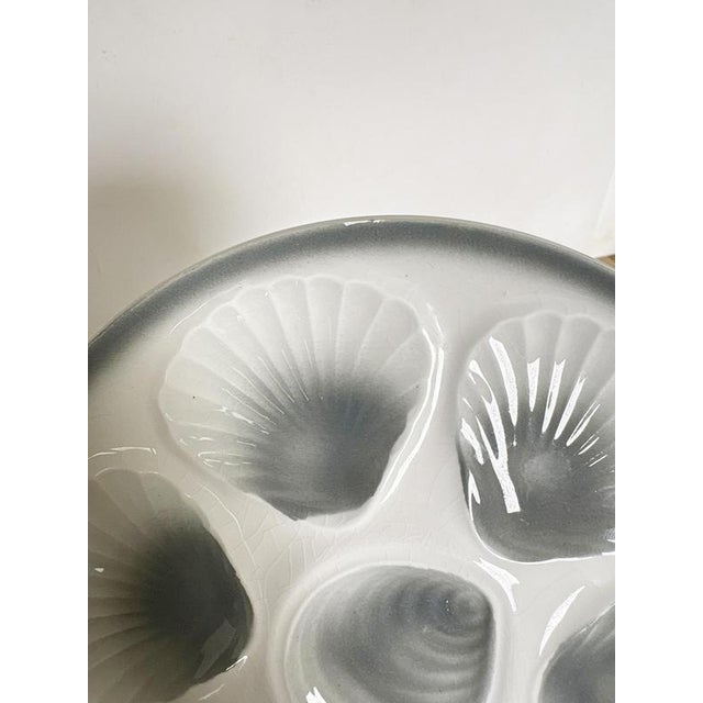 Oyster Plates in Ceramic, France, 1970s, Set of 6 For Sale - Image 12 of 18