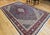 Antique Persian Tabriz Area Rug. Hand-Knotted Wool, Herati Geometric Pattern, Navy & Red, 6x10 For Sale - Image 4 of 16