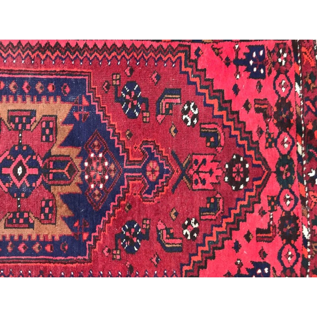 Mid-Century Modern Vintage Hamadan Wool Rug For Sale - Image 3 of 12