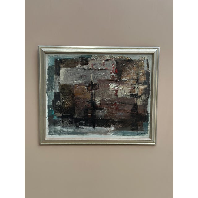 Erik Emanuelsson, Composition, 1965, Oil on Panel, Framed For Sale - Image 18 of 18