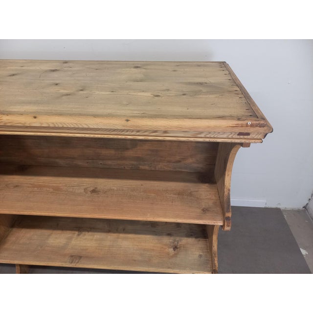 Wood Large Antique Trade Shelf, 1890s For Sale - Image 7 of 18