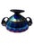 Blue 1980s Summit Art Glass Elephant Candleholder Bowl For Sale - Image 8 of 9