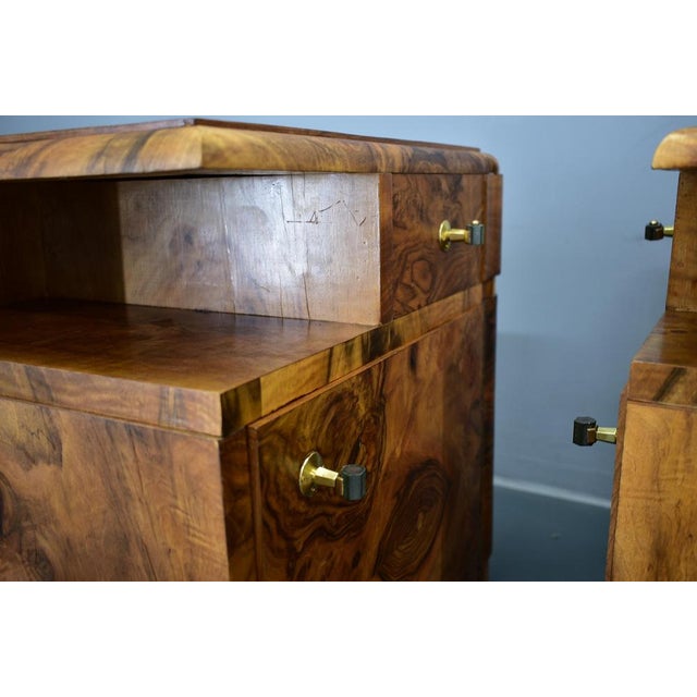 Art Deco Bedside Tables, Czechoslovakia, 1935s, Set of 2 For Sale - Image 18 of 18