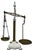 Very Large Size Antique Brass & Enameled Cast Iron Manchester England Wholesale Poultry Sellers Scale - 34 Inches Tall For Sale In Boston - Image 6 of 18