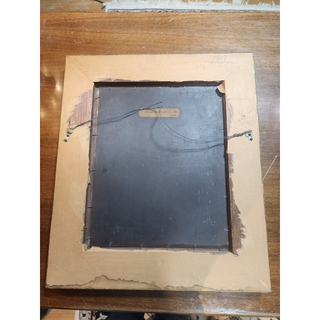 Antique Oil on Copper Painting, "The Daughter of Jephta Haal" For Sale - Image 11 of 11