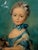 Wood Vintage Framed Hand-Painted Metal Portrait Plaque, After Perronneau, Girl With Kitten For Sale - Image 7 of 8