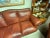Rustic European 20th Century Leather Sofa For Sale - Image 3 of 9