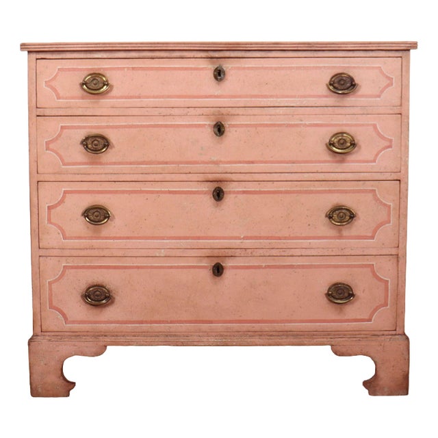 English Painted Chest of Drawers For Sale