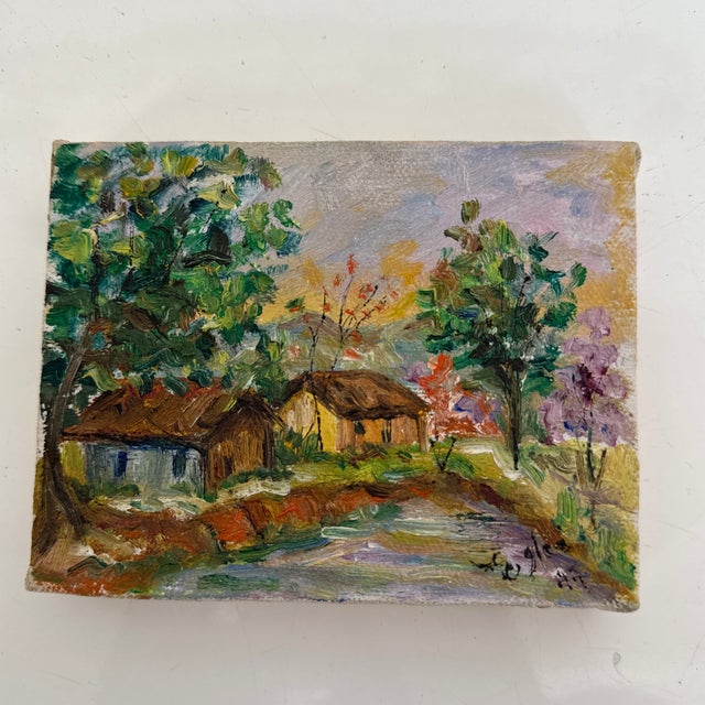 Textile 1990s Art Piece Lake House For Sale - Image 7 of 7