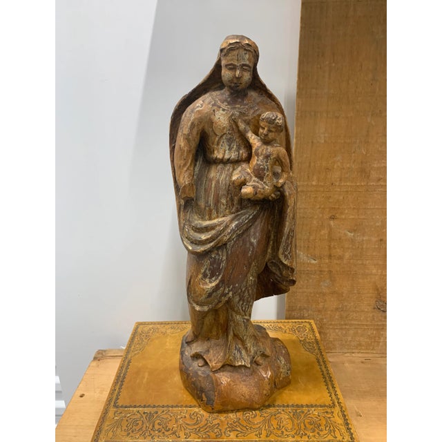 18th Century Portuguese Madonna & Child For Sale - Image 11 of 12