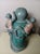 1970s Chinese Hand Painted Ceramic Monkey With Babies Sculpture Figuring Decor For Sale - Image 4 of 6