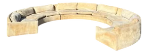 Milo Baughman for Thayer Coggin Large Sectional Sofa With Rosewood Base