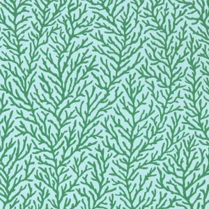 Harlequin Atoll Wallpaper in Seaglass/Emerald - a Sample