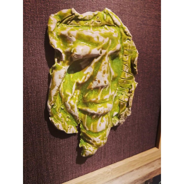Framed Artwork with Ceramic Mask from Proietti Daniela For Sale - Image 6 of 8