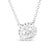 Contemporary 10K White Gold 1/2 Cttw Bezel Set Round Diamond Sunflower Finish 18" Pendant Necklace For Sale - Image 3 of 5