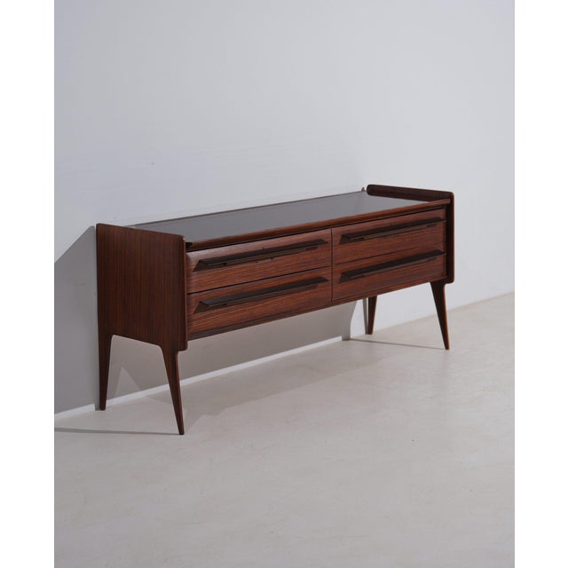 Mid-Century Modern Italian Chest of Drawer with Glass Top, 1950s For Sale - Image 9 of 9