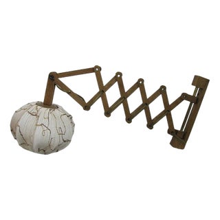 Wood Scissor Lamp from Linus Bopp Limbach, 1970s For Sale