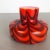 Small Vintage Italian Pop Art Red Opaline Florence Vase Design, 1970s For Sale - Image 4 of 12