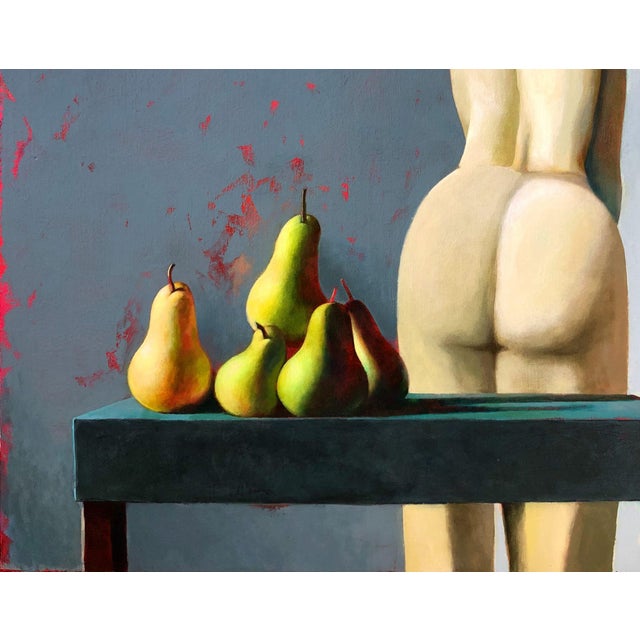 Author: Agnese Kurzemniece, A classic motif, acrylic on linen canvas, size: 80 x 80 cm, year of 2023