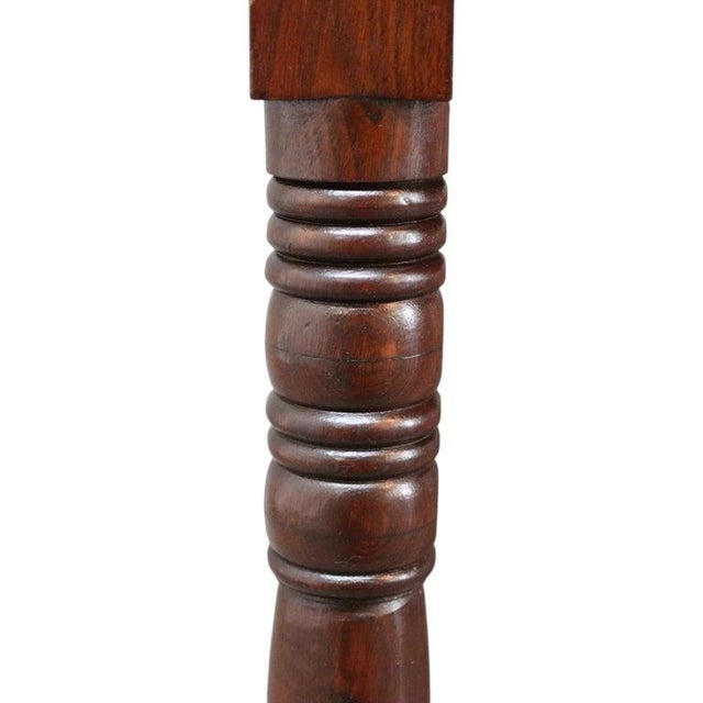 Wood Sheraton Mahogany & Bird’s Eye Maple 2 Drawer Sewing Stand C1830 For Sale - Image 7 of 13