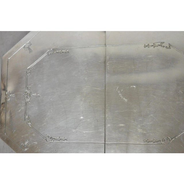 Antique Sheffield Victorian Silver Plated Expanding Octagonal Pot Trivet For Sale - Image 10 of 14