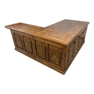 Fremarc Designs Executive Desk With Return For Sale