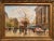 Victorian Paris Scenes Gouache Paintings in Gilt Frames Signed Henri La Touche - a Pair For Sale - Image 3 of 13