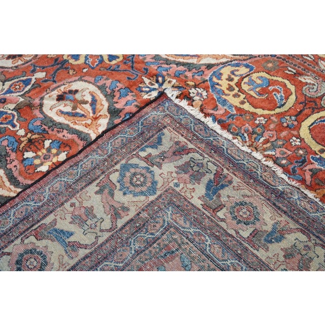 Textile Fine Antique Persian Sultanabad Mahal Rug 10'3'' X 16'10'' For Sale - Image 7 of 11