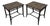 Vintage Maitland-Smith Metal Geometric End Tables, Pair For Sale