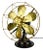 Black 1914 Robbins & Myers R&M 6 Blade Stationary Desk Fan Brass Blade and Guard For Sale - Image 8 of 8