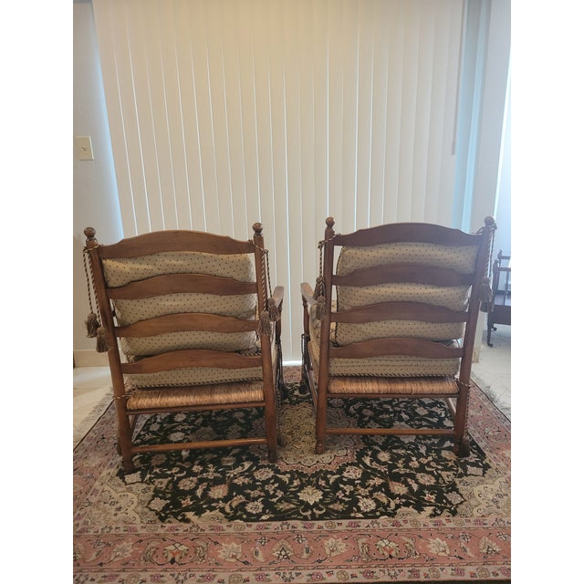 Wood Vintage French Farmhouse Chairs For Sale - Image 7 of 7