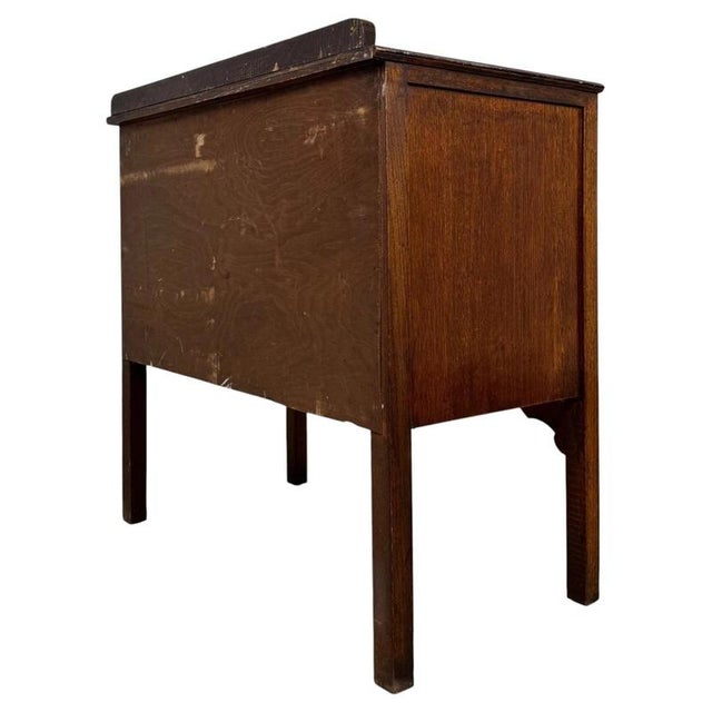 Wood Antique 20th Century Golden Oak Chest of Drawers For Sale - Image 7 of 12