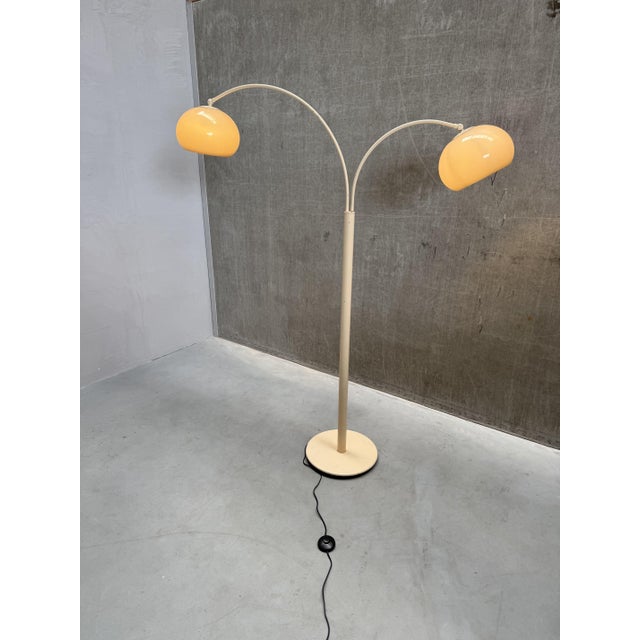 Vintage Double Arch Mushroom Floor Lamp, 1970s For Sale - Image 6 of 11