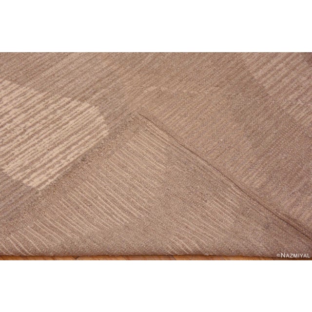 Brown Nazmiyal Collection Chic and Stylish Modern Brown Tones Area Rug For Sale - Image 8 of 8