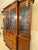 English Late 20th Century George III / Chippendale Style Mahogany Breakfront Library Bookcase With Astragal Glazing & Original Lighting For Sale - Image 3 of 12
