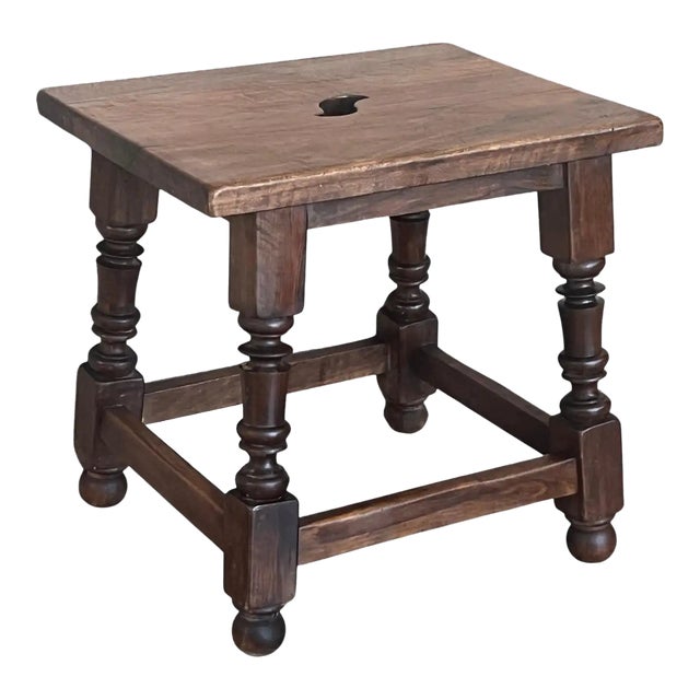 19th Century English Oak Joint Stool / Bench For Sale