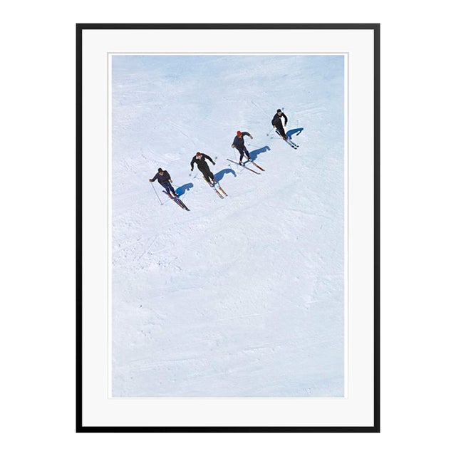 Toni Frissell 'On the Piste' Archival Pigment Print Framed in Black For Sale