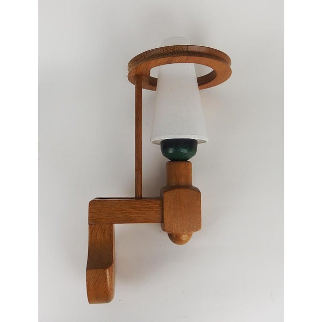 1960s Wall Lights attributed to Guillerme and Chambron for Votre Maison, 1950s, Set of 2 For Sale - Image 5 of 10