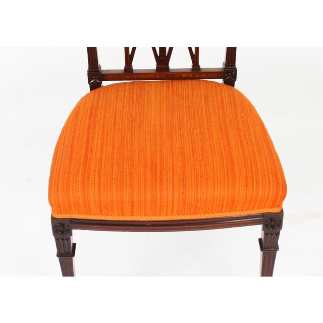 Wood Set of Antique Sheraton Revival Side Chairs For Sale - Image 7 of 18