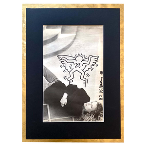 Keith Haring, Drawing on Image of Kim Basinger, 1987, Felt Pen on Photograph