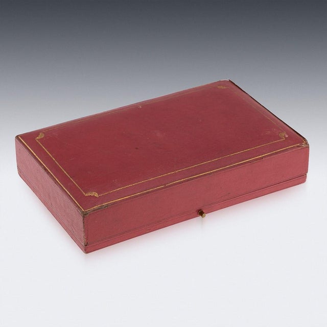 20th Century English Silver & 9k Gold Cigar Case from Cartier of New Bond St, 1929 For Sale - Image 9 of 18