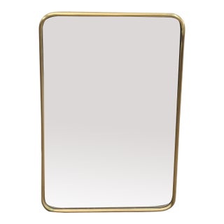 Rejuvenation Rounded Rectangle Metal Framed Mirror For Sale